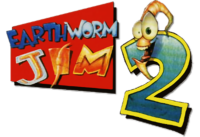 Earthworm Jim 2 title screen for Sega Saturn